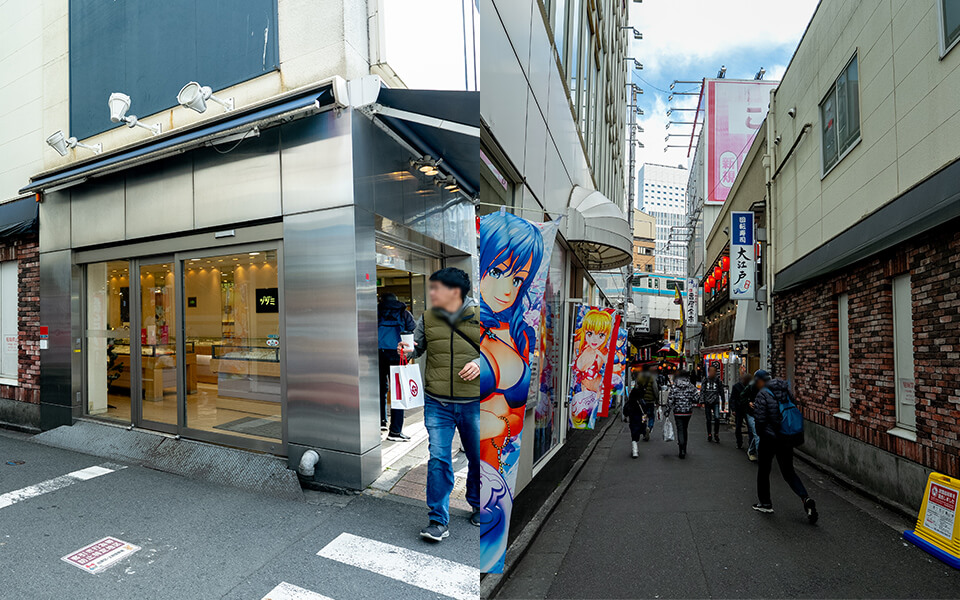 京成上野駅からVilla Castama上野へのアクセス写真2