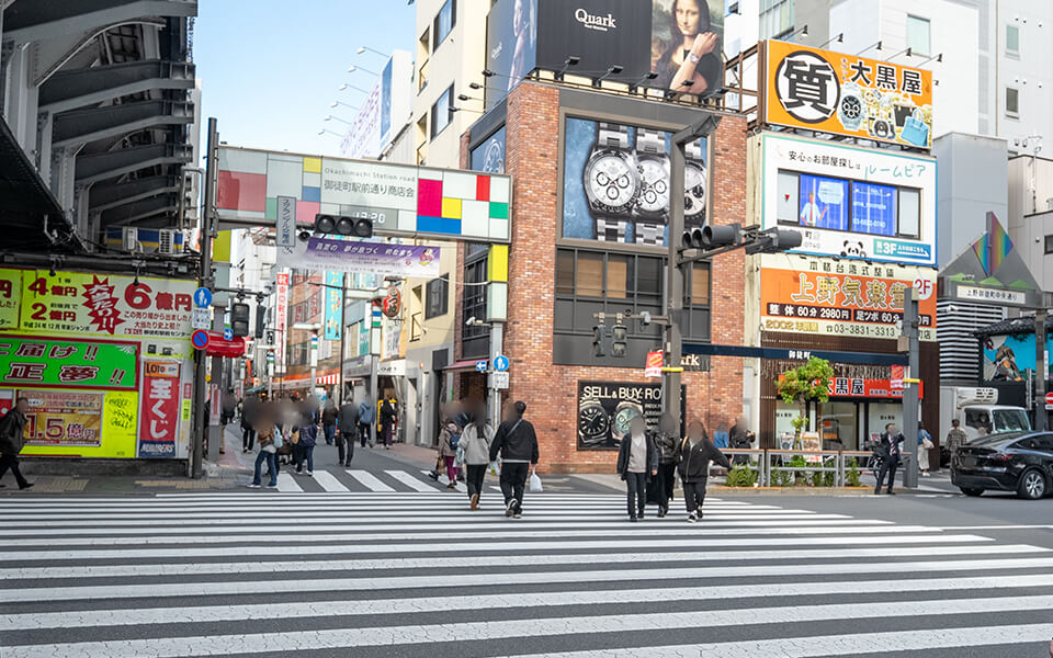 御徒町駅＆その他周辺地下鉄駅からVilla Castama上野へのアクセス写真2