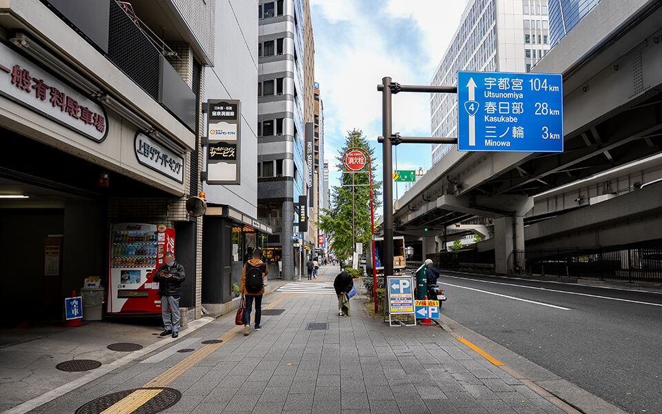 御徒町駅＆その他周辺地下鉄駅からVilla Castama上野へのアクセス写真5