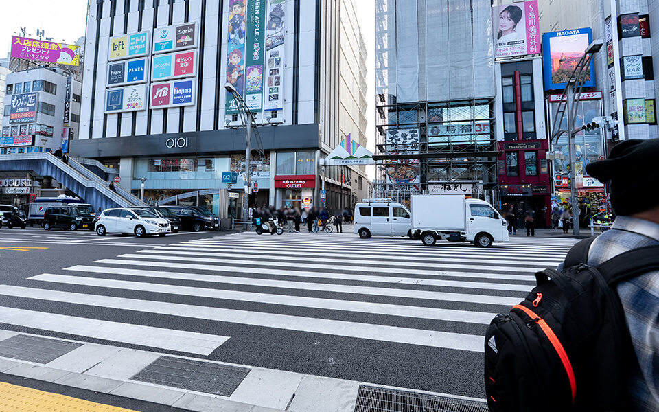 上野駅からVilla Castama上野へのアクセス写真2