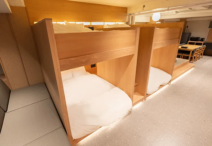 Villa Customa上野:2F:《 禅 》ZENのダブルベッド 8人まで宿泊可能